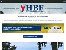 Tablet Screenshot of herbbrooksfoundation.com